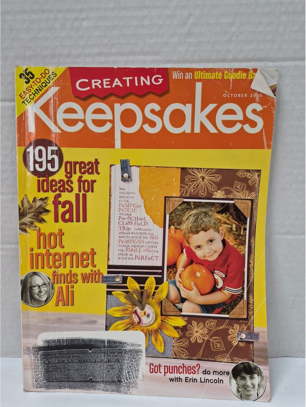 Creating Keepsakes Magazine October 2003 - Fall Craft Ideas J231